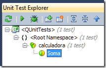 Teste escrito com Coffeescript e QUnit aparecendo na janela de testes do Resharper