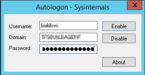 Configurando autologon
